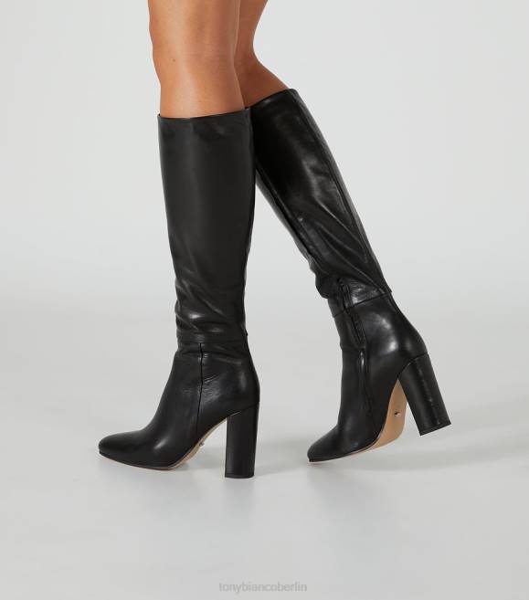 kniehohe Stiefel| de Tony Bianco Frauen Bellez-Kalbsstiefel schwarzes Venedig 4624446